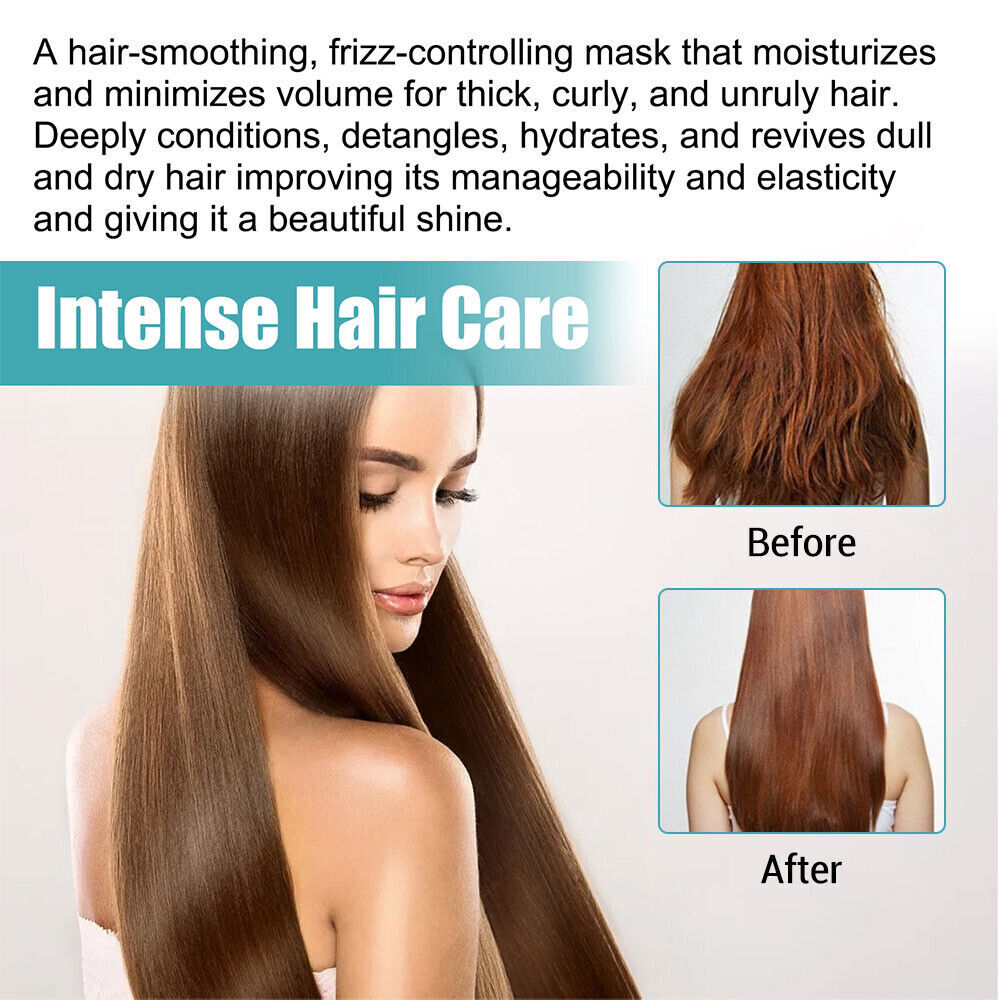 2X Protein Hair Straightening Cream Silk Gloss Smooth Rough Hair Repair Straight