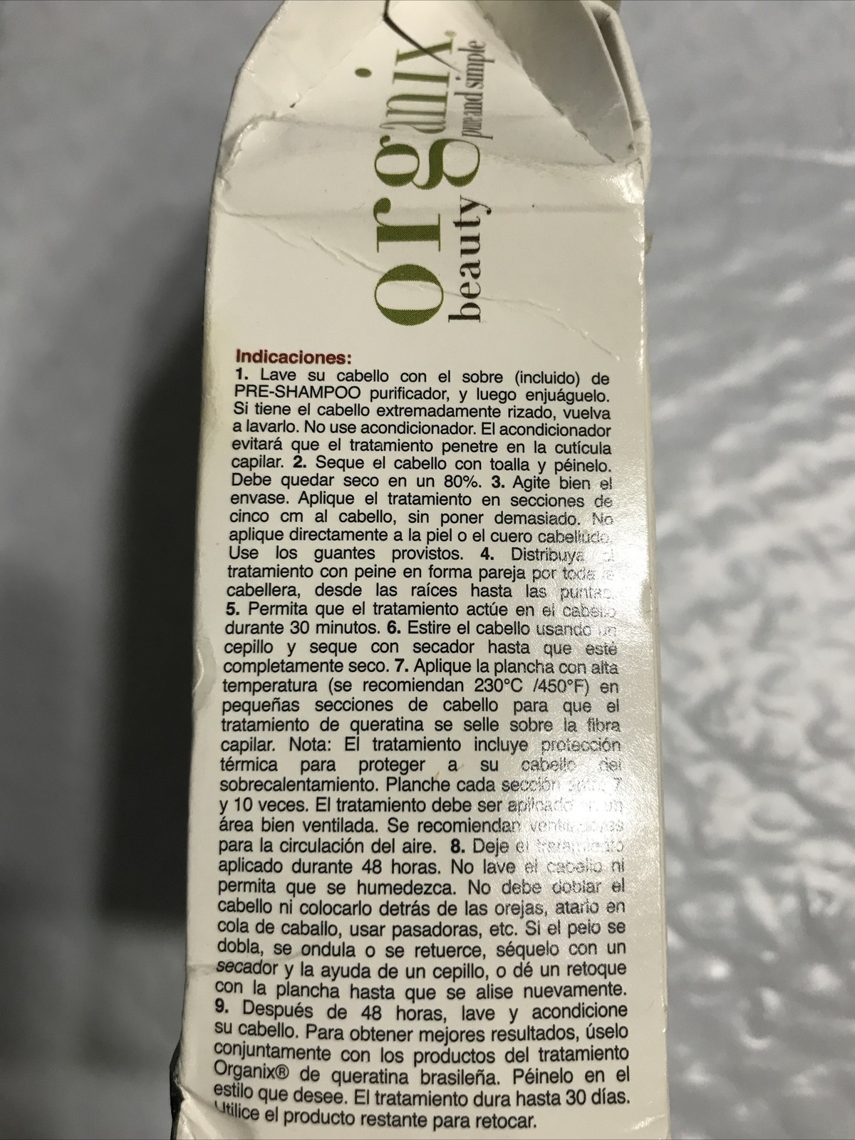 OGX Ever Straight Brazilian Keratin Therapy 30 Day Smoothing Treatment Sealed