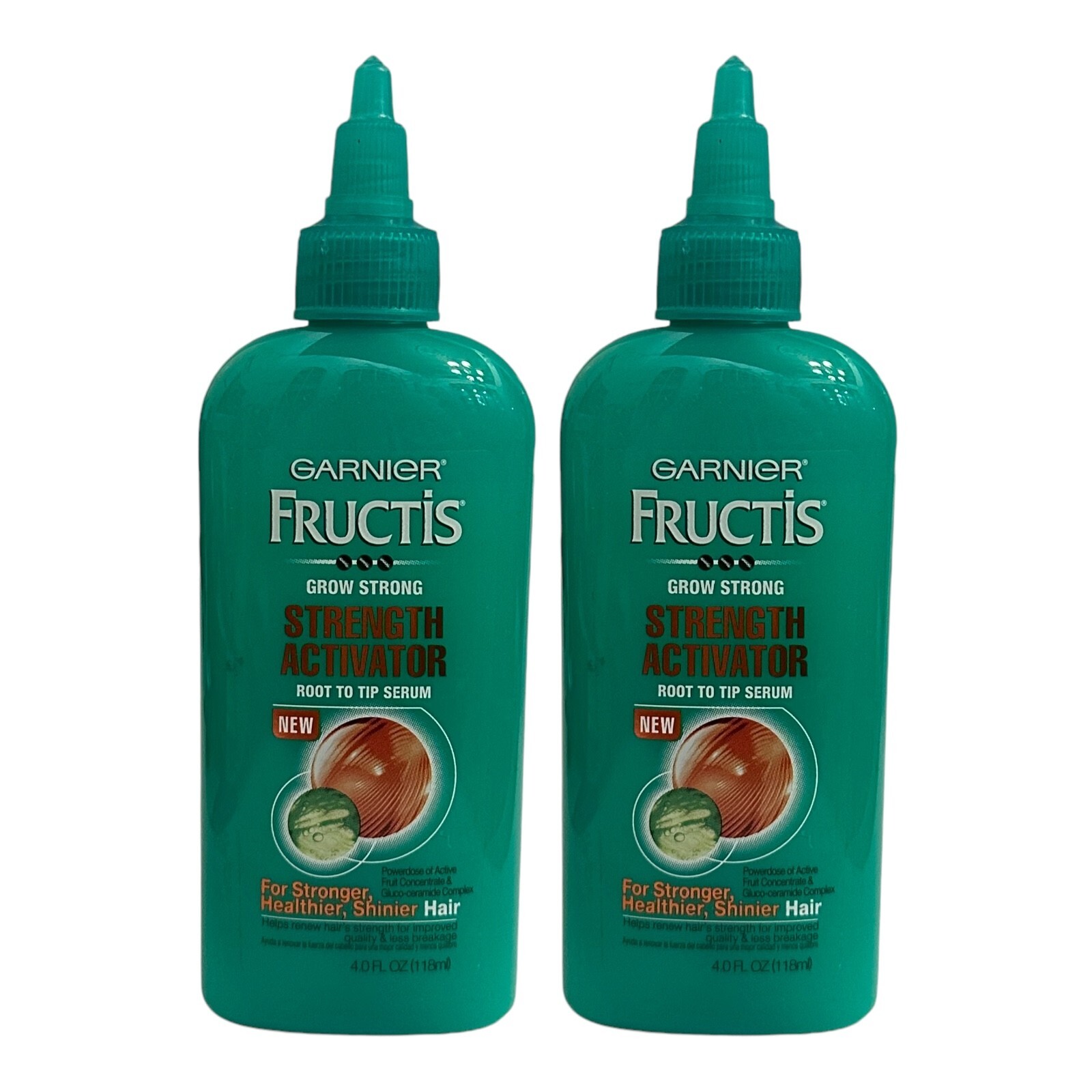 2 Pack Garnier Fructis Grow Strong Strength Activator Root to Tip Serum 4 oz HTF