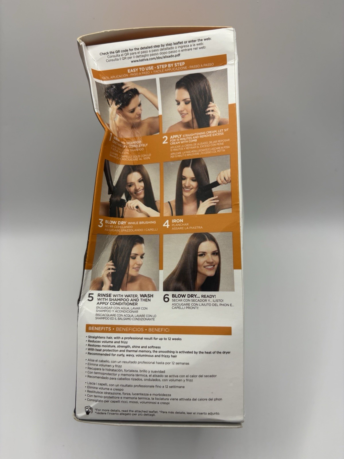 Kativa Brazilian Straightening Kit 12 Weeks of Home Use Professional Keratin