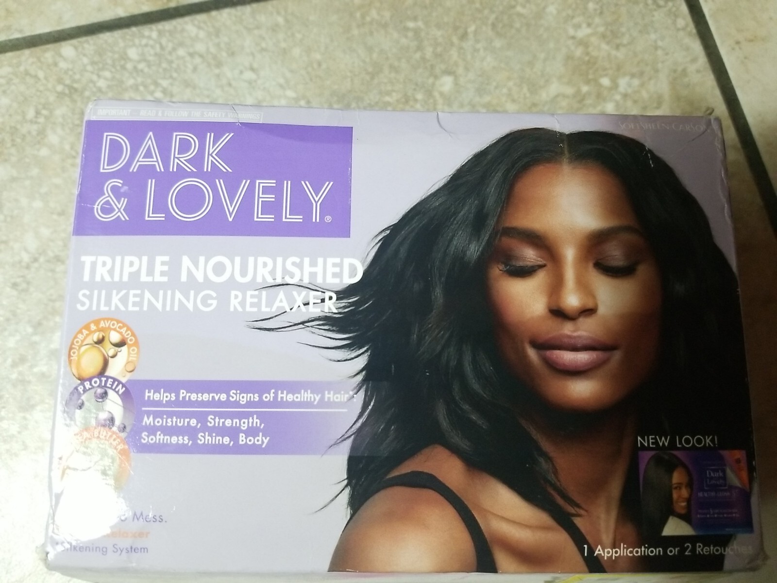 Dark & Lovely Triple Nourished Silkening Relaxer Moisture No-Lye
