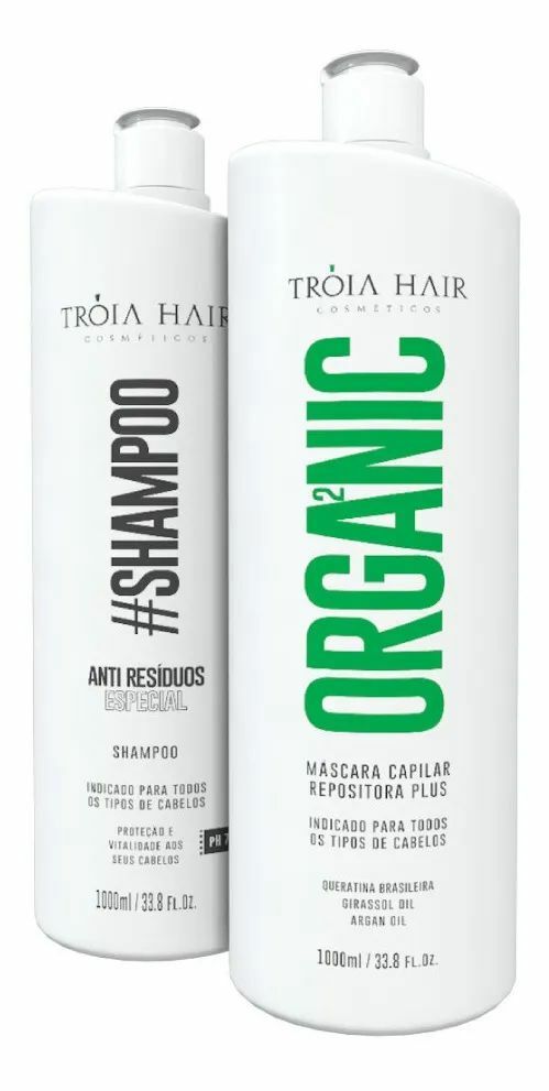 Troia Hair Organic Brazilian Keratin Treatment Progressive Brush Super Hair 2L