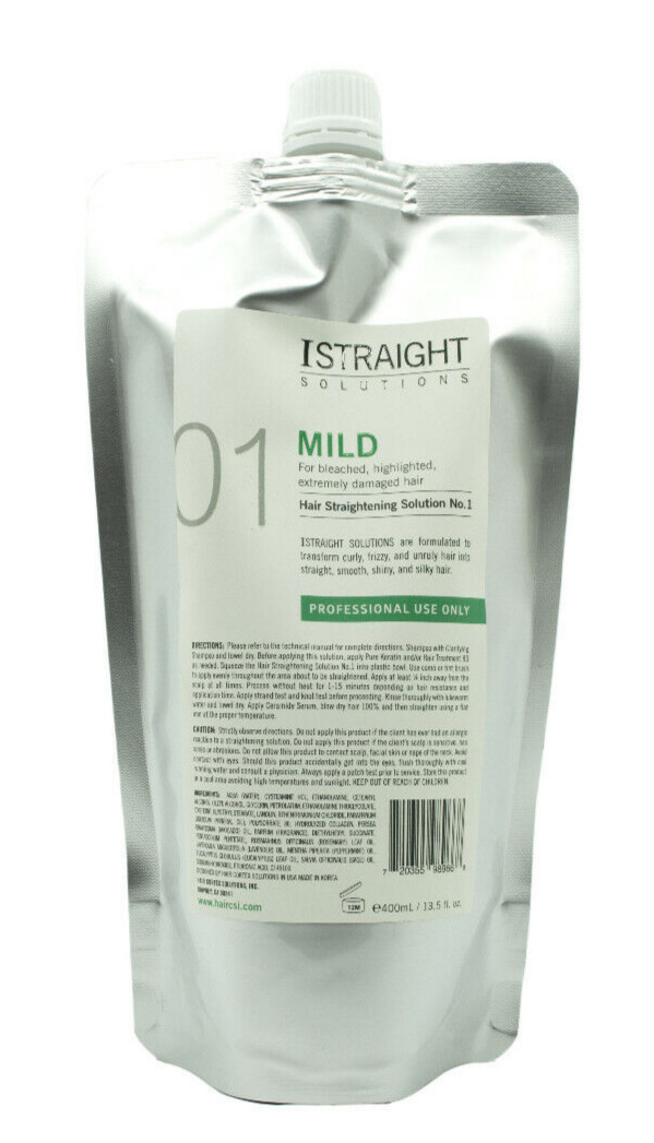Innosys iStraight System Mild (01) for Bleached Hair 13.5 fl oz / 400mL AUTH