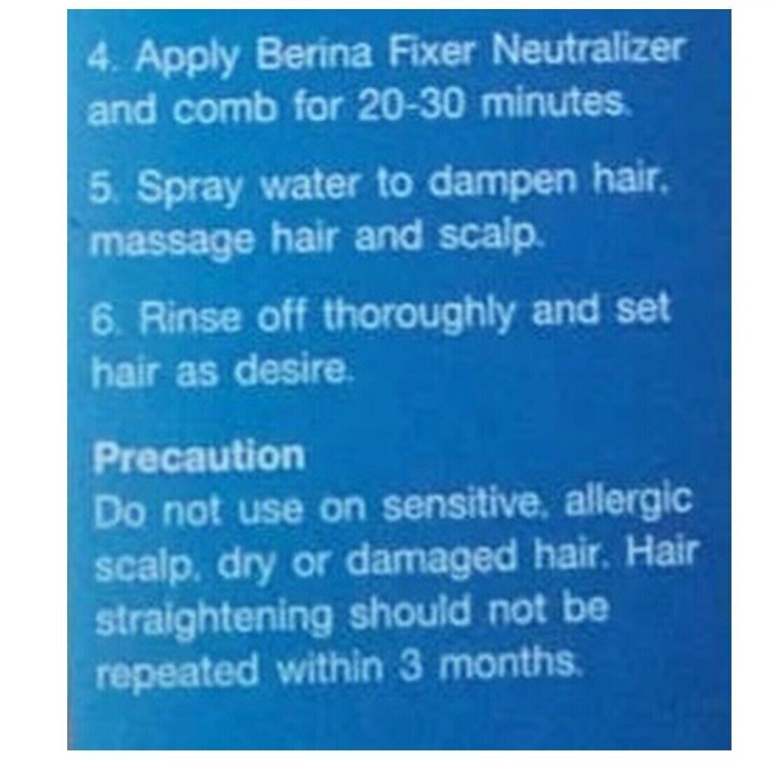 Berina Hair Straightener Cream Plus Neutralizer Straightening Straight Original