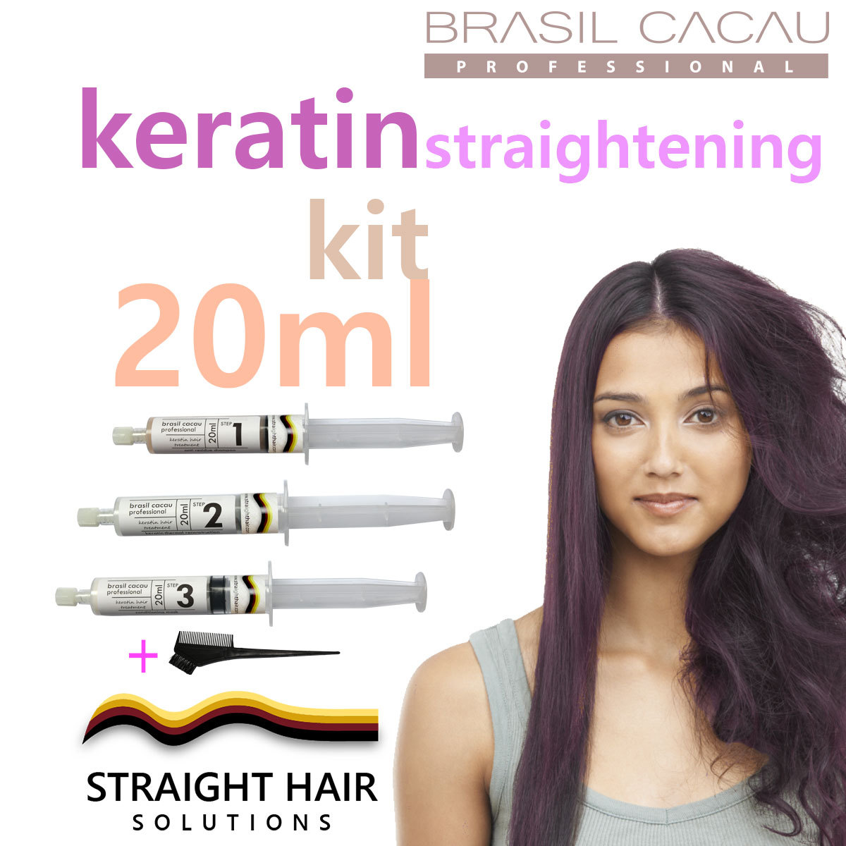 Home Keratin Hair Straightening Treatment – DIY to Fight the Frizz! 20ml Kit