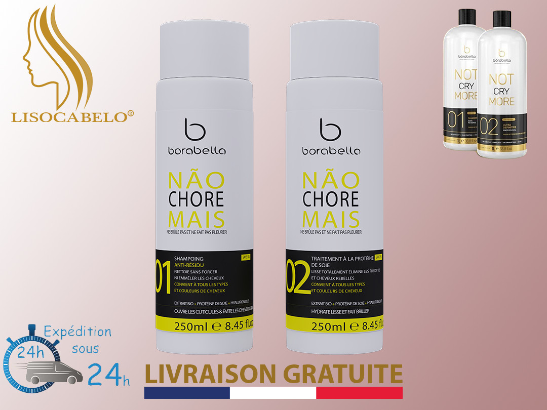 Kit 2x250ml Smoothing Without Formaldehyde to The Whey Silk borabella Nao