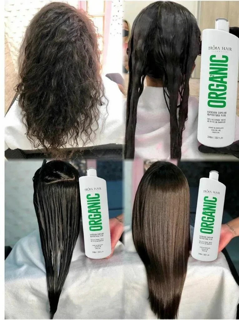 Troia Hair Organic Brazilian Keratin Hair Straightening Treatment 2L