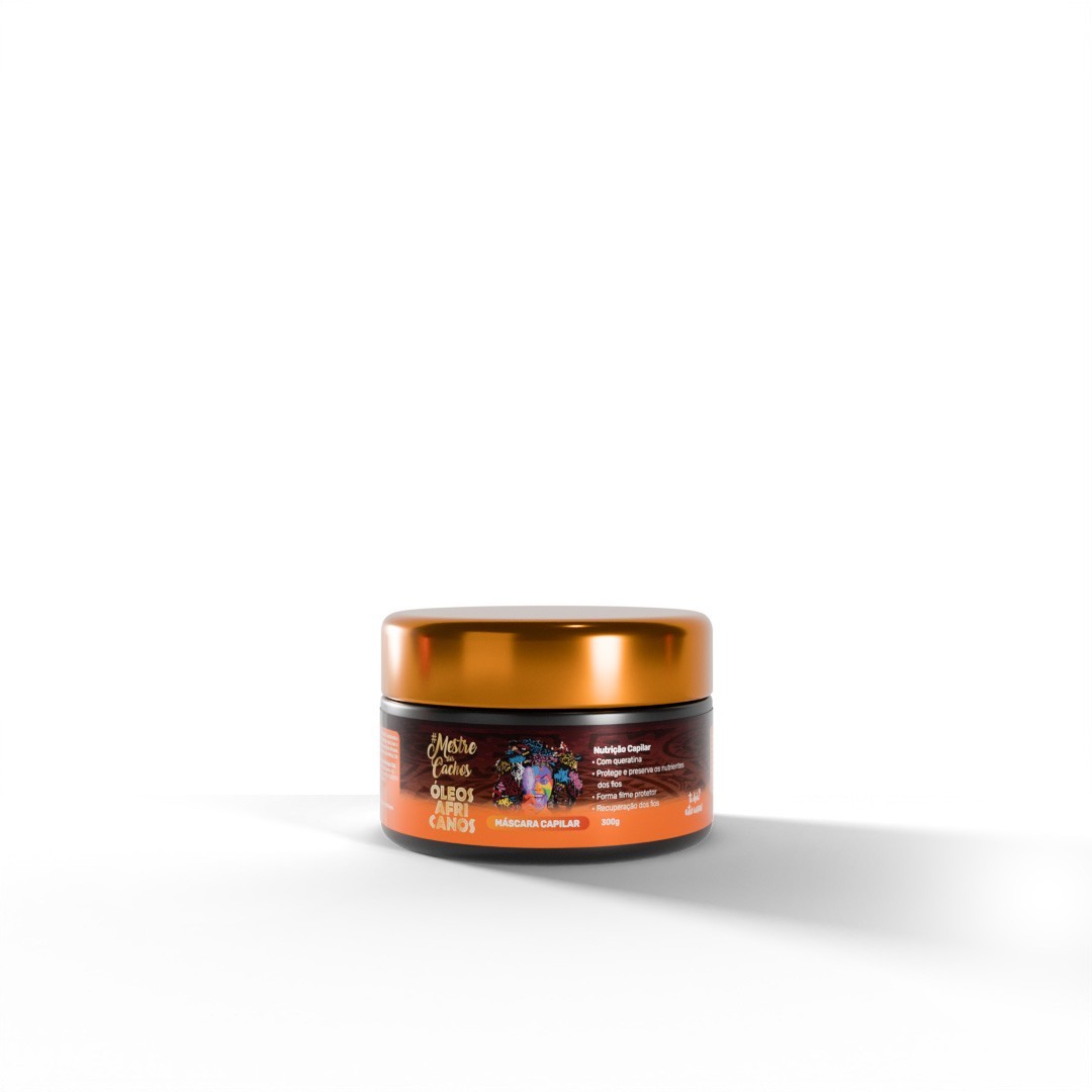 Kit Óleos Africanos 3x300ml + 1kg Mestre Dos Cachos / Linha Óleos Africanos