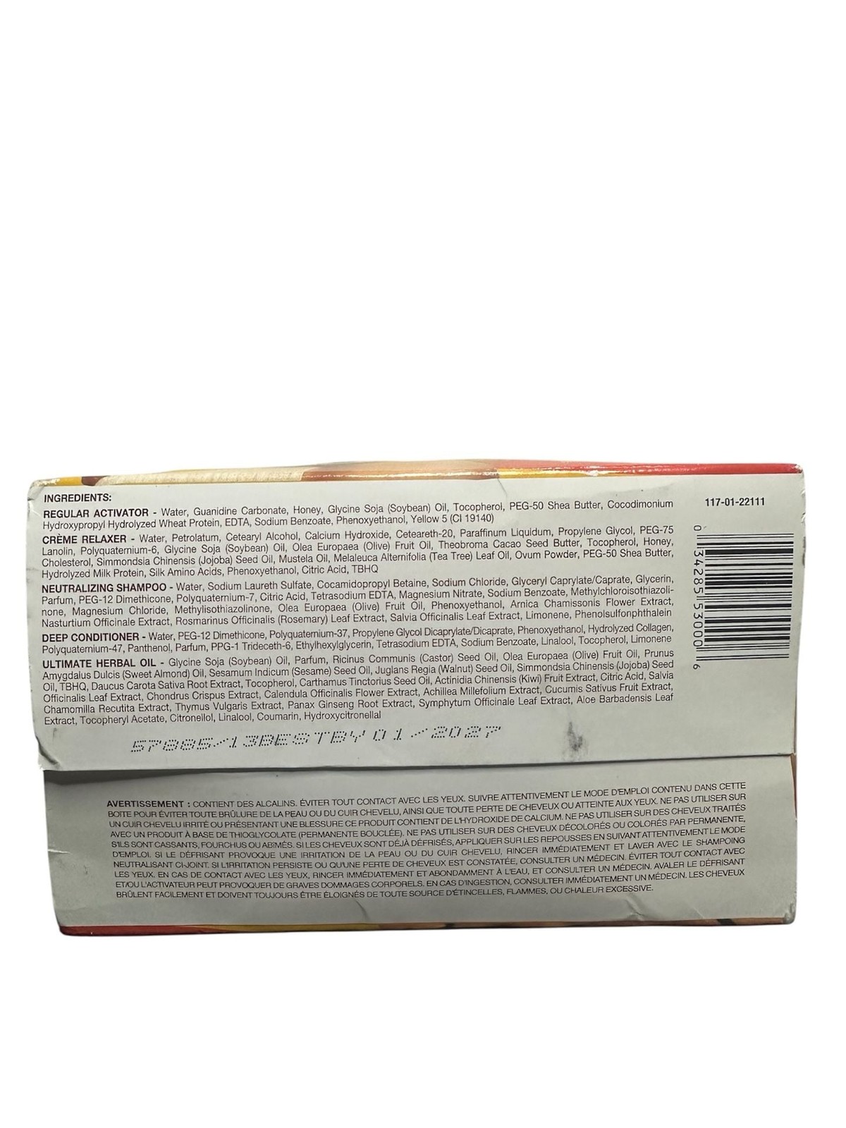 Africa’s Best Herbal Intensive Dual Conditioning No-Lye Relaxer System Regular