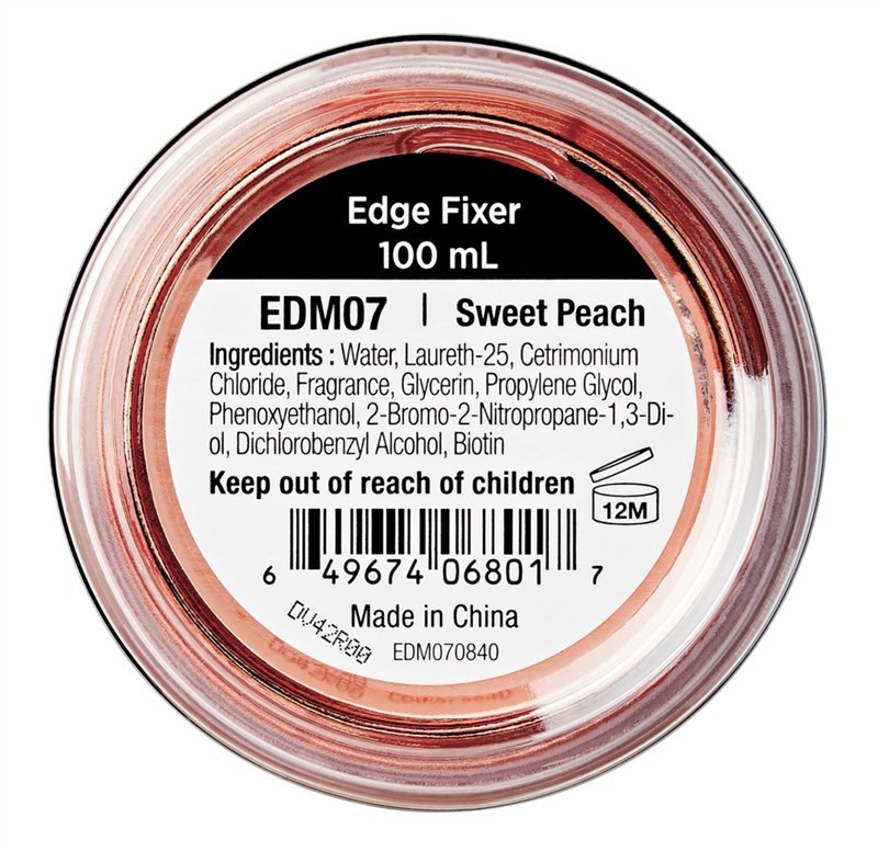 Kiss Red Edge Fixer Max Hold 24 Hr Sweet Peach 3.38 Ounce Jar