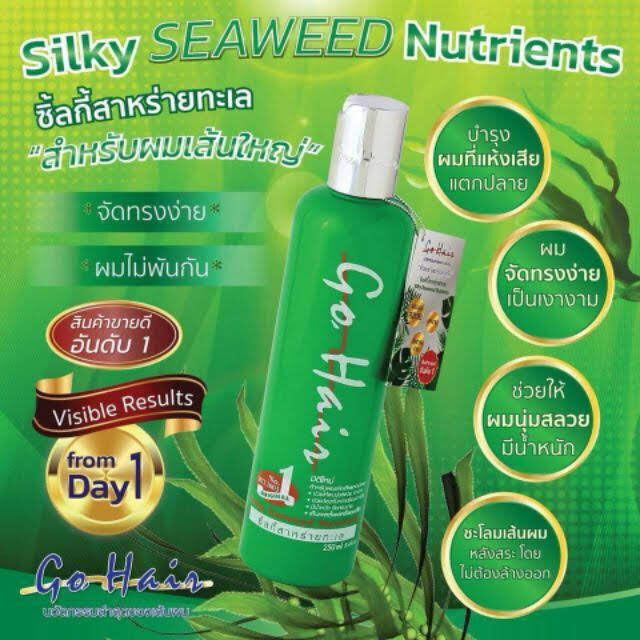 2x250ml New Go Hair Silky Seaweed Nutrients Extra Milk Hair for Dry Hair Smooth