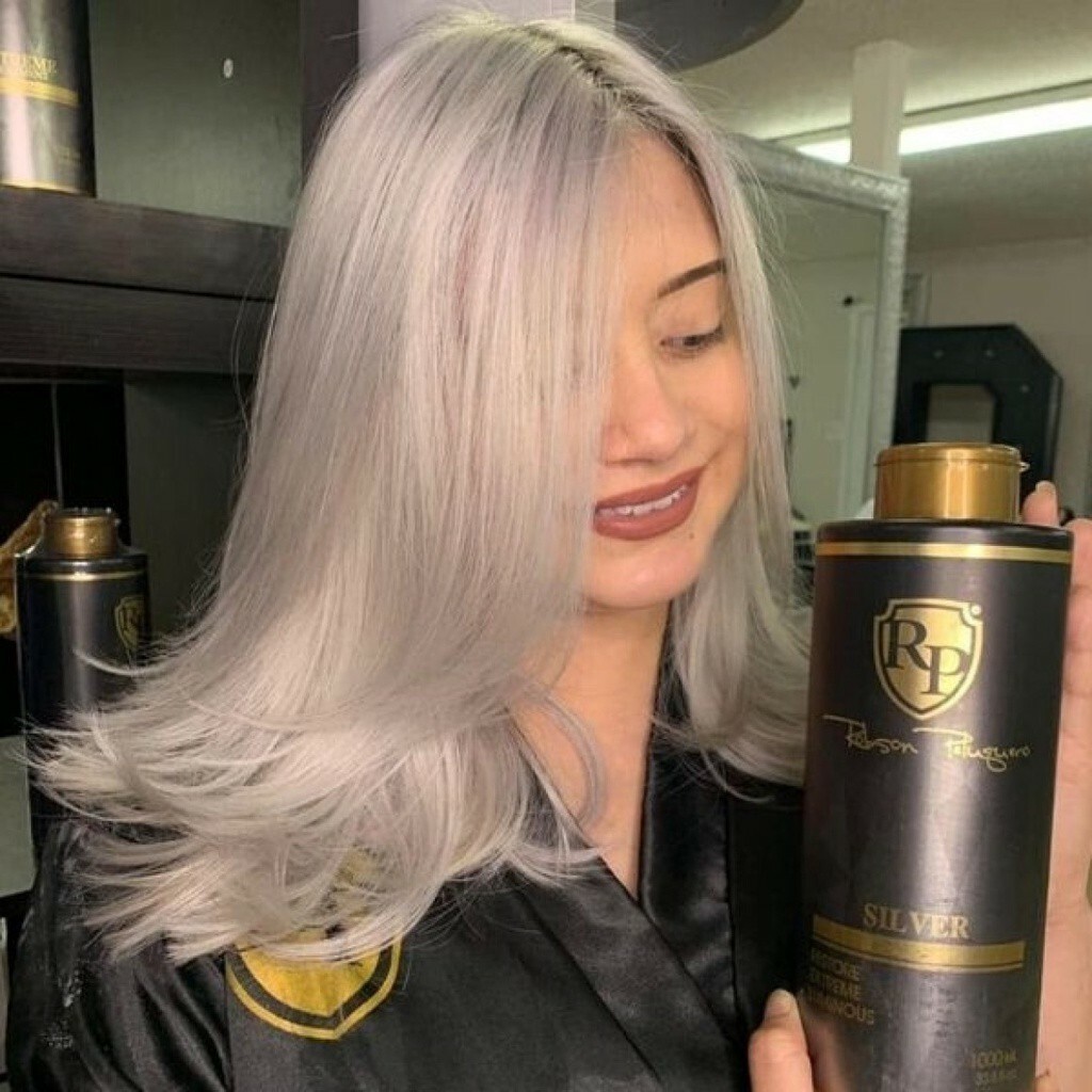 Robson Peluquero Black Toner Treatment Rp Silver Luminous Hair Toning – 34 Oz