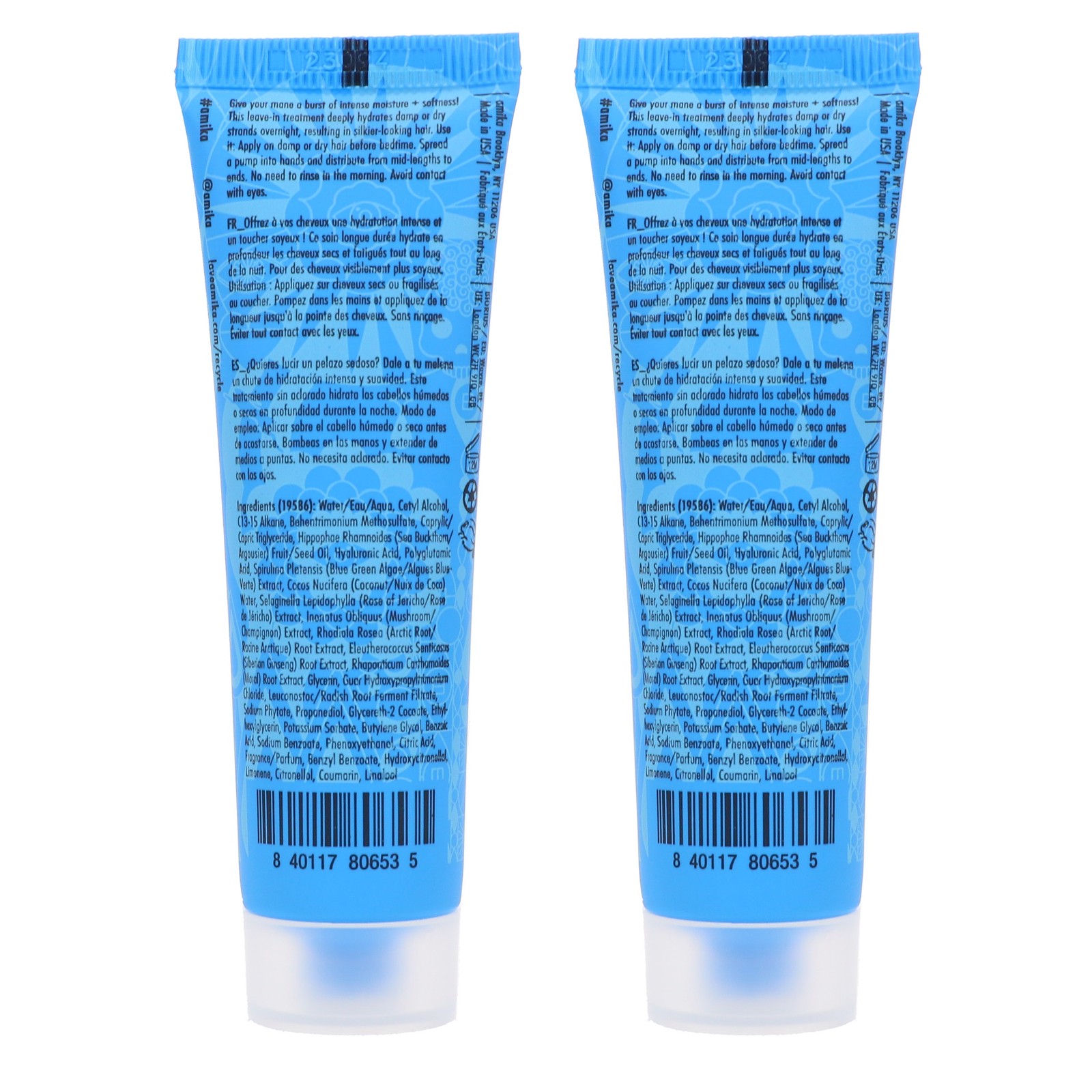 Amika Dream Routine Overnight Hydration Treatment 1 oz 2 Pack