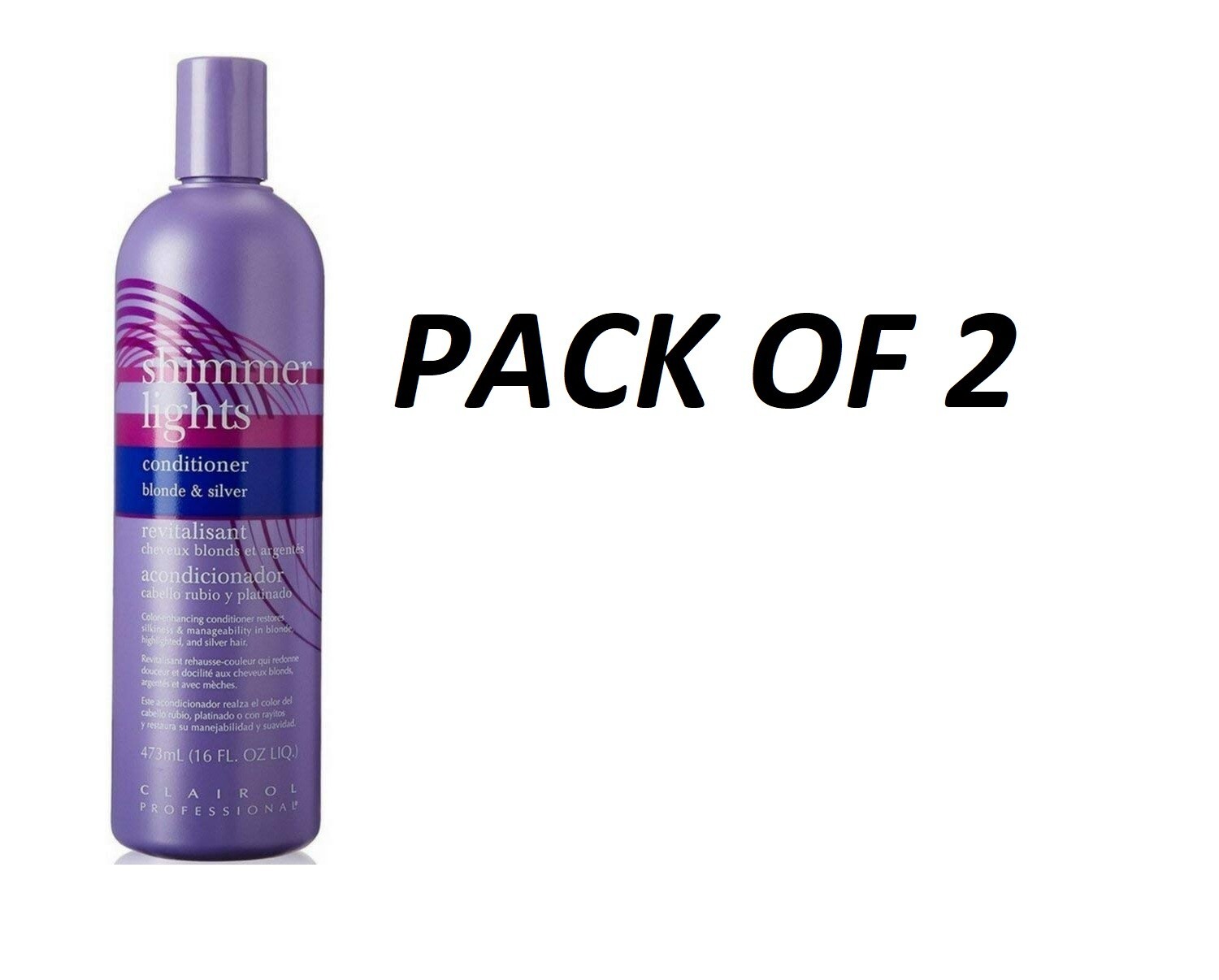 Clairol Shimmer Lights Conditioner 16 Oz – PACK OF 2