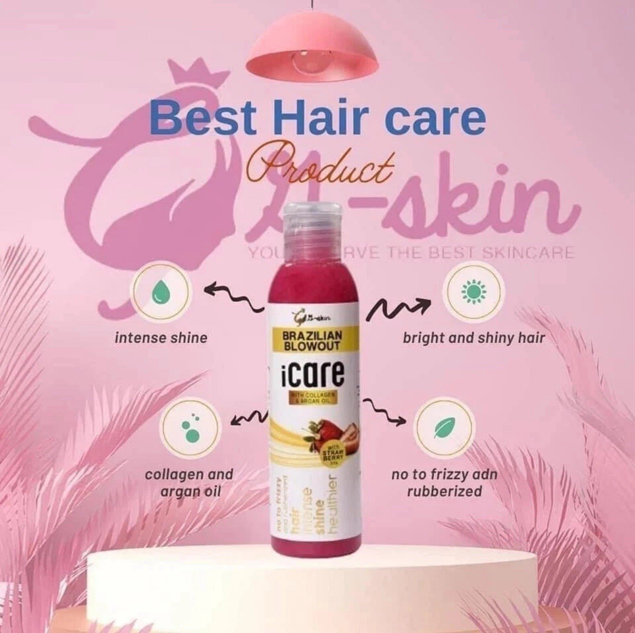 2 BOTTLES Brazilian blowout Icare 100ml By G-Skin