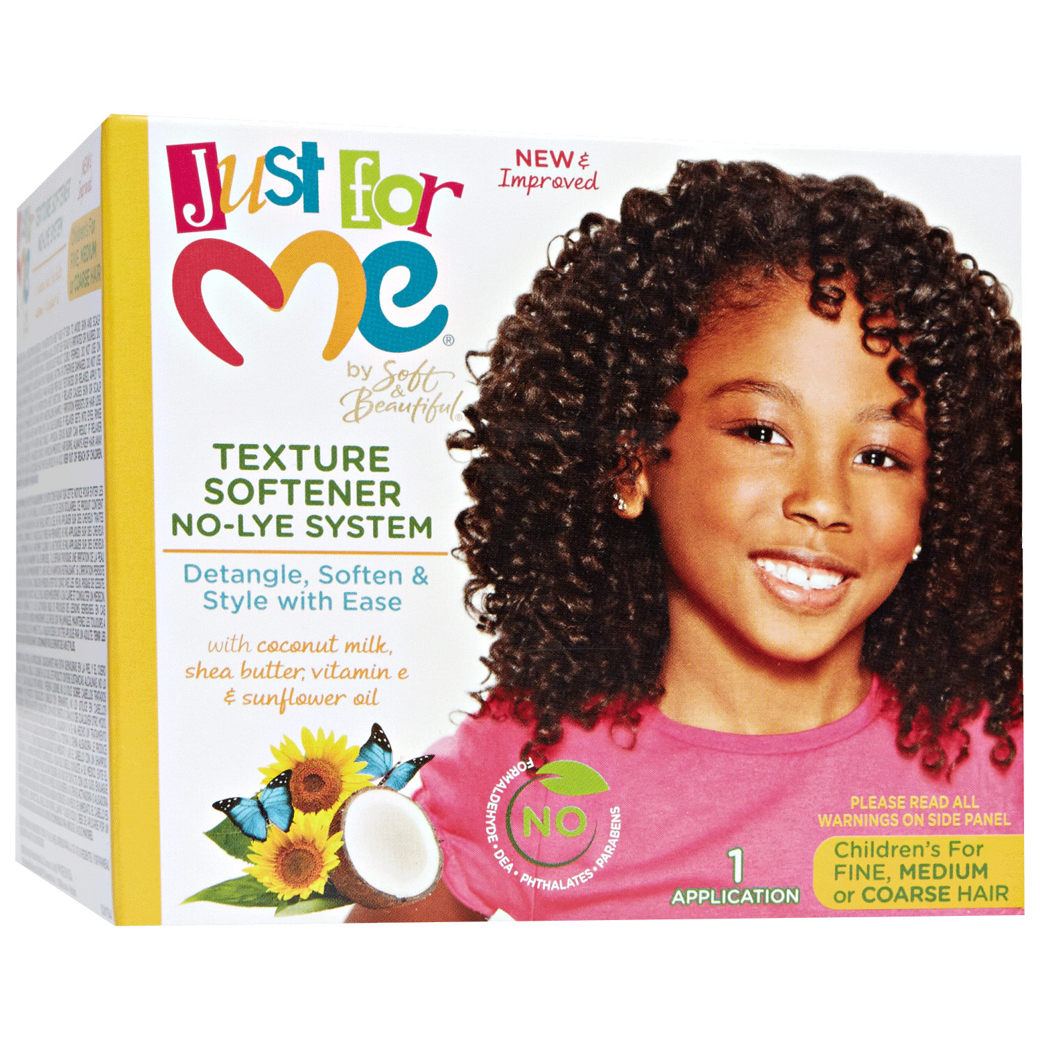 [SOFT & BEAUTIFUL] JUST FOR ME TEXTURE SOFTENER NO-LYE SYSTEM 1 APPLICATION KIT