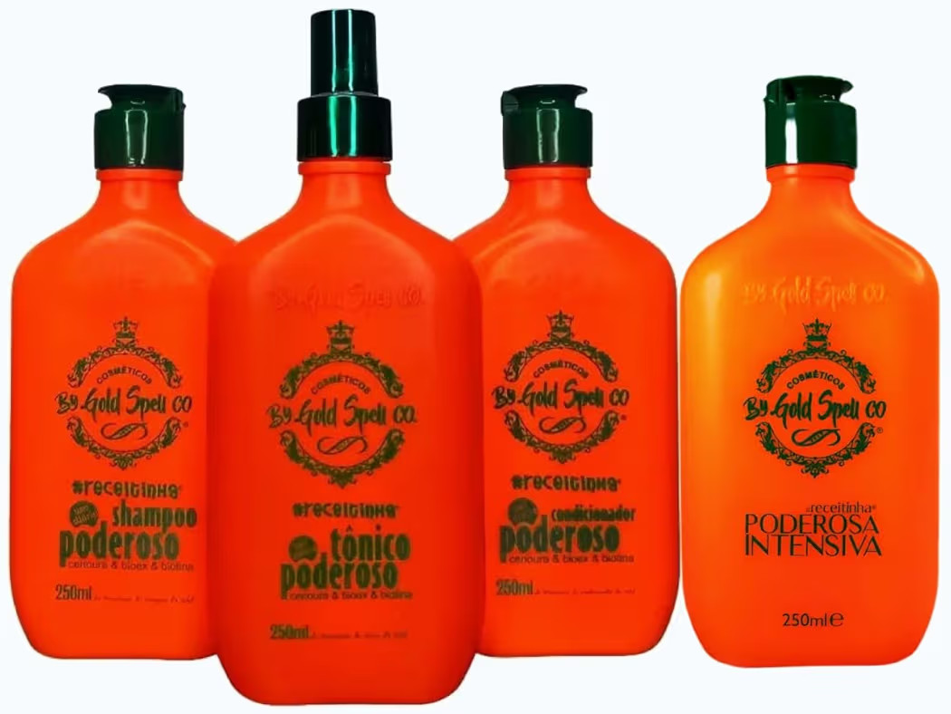 Kit Gold Spell: Shampoo + Conditioner + Powerful Tonic + Intensive Mask /4x250ml