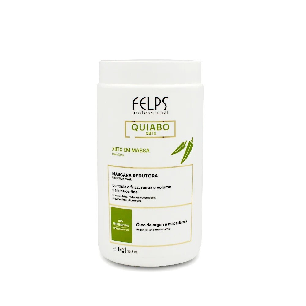 Felps Okra Xbtx Reducing Mask/Controls Frizz, Reduces Volume and Aligns Hair
