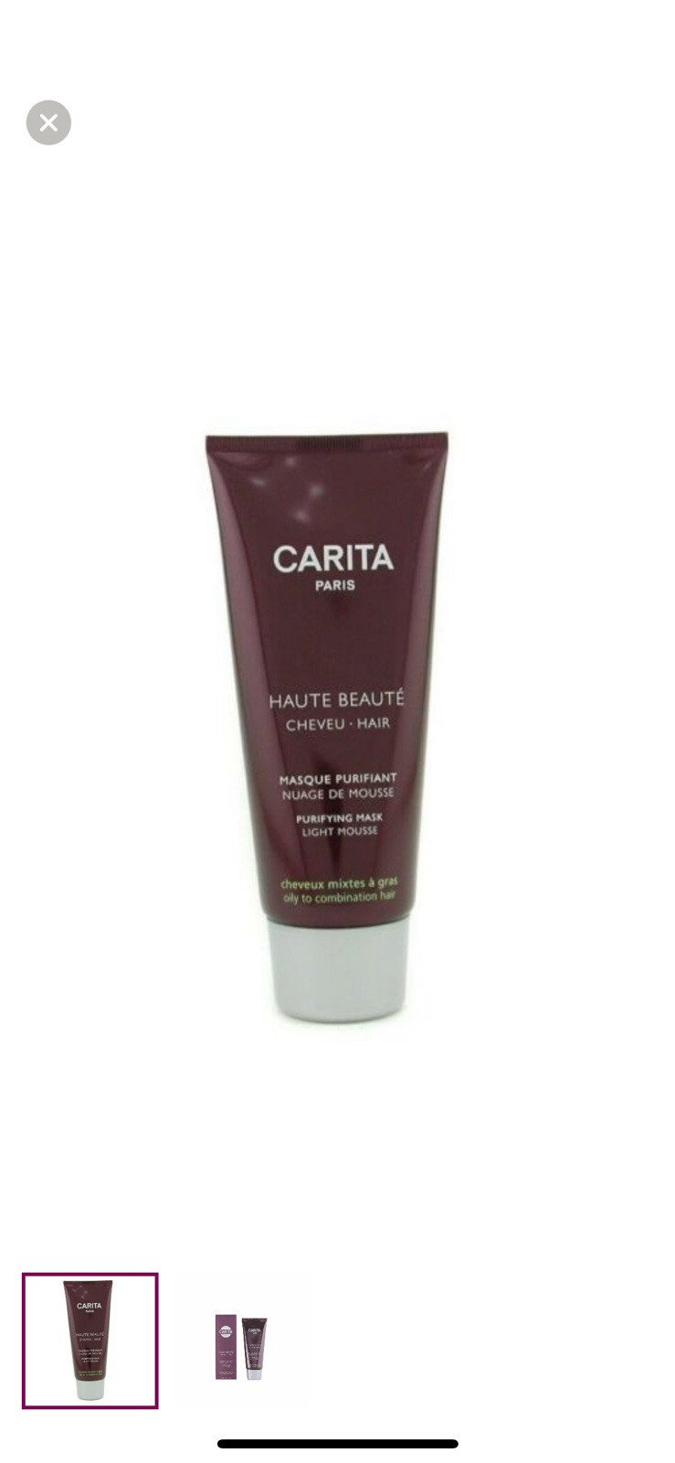 Carita Haute Beaute Cheveu Purifying Mask is a hair treatment mask