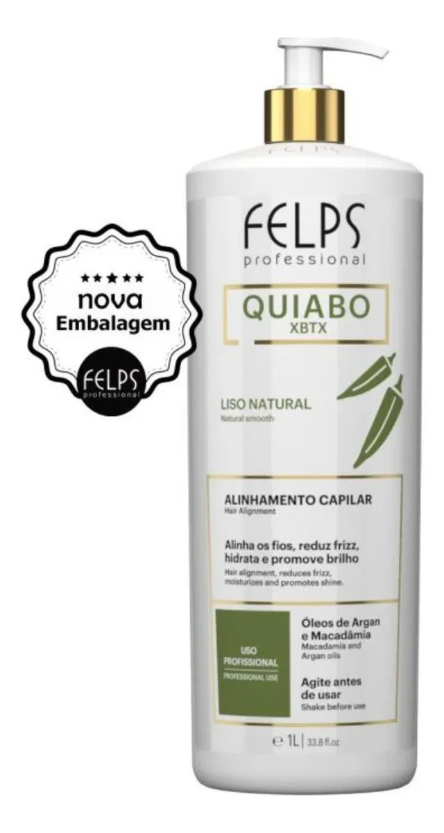 Felps Okra Xbtx Anti-Frizz Mask 1L / Kit with 2 Units / Felps Professional