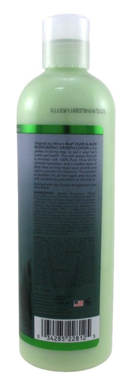 Africas Best Orig Olive & Aloe Moisturizing Grow Lotion 12 Ounce