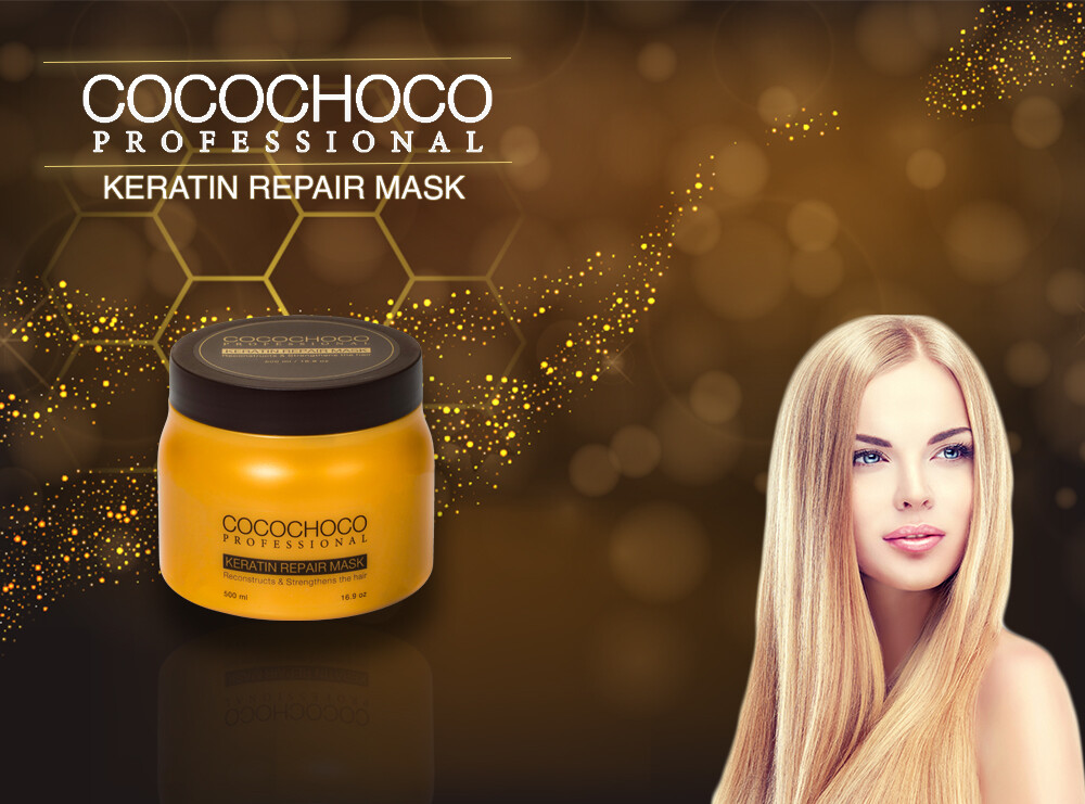 ❤❤ COCOCHOCO Pro Keratin Hair REPAIR MASK 500ml Salon Smooth Silky Soft EXPRESS