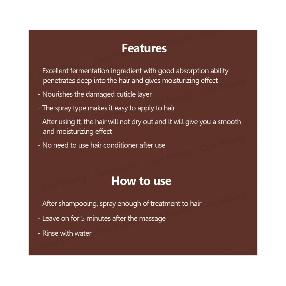 Mugens Zen Care SS Treatment 500ml / Spray / Intensive Care for chemically hair