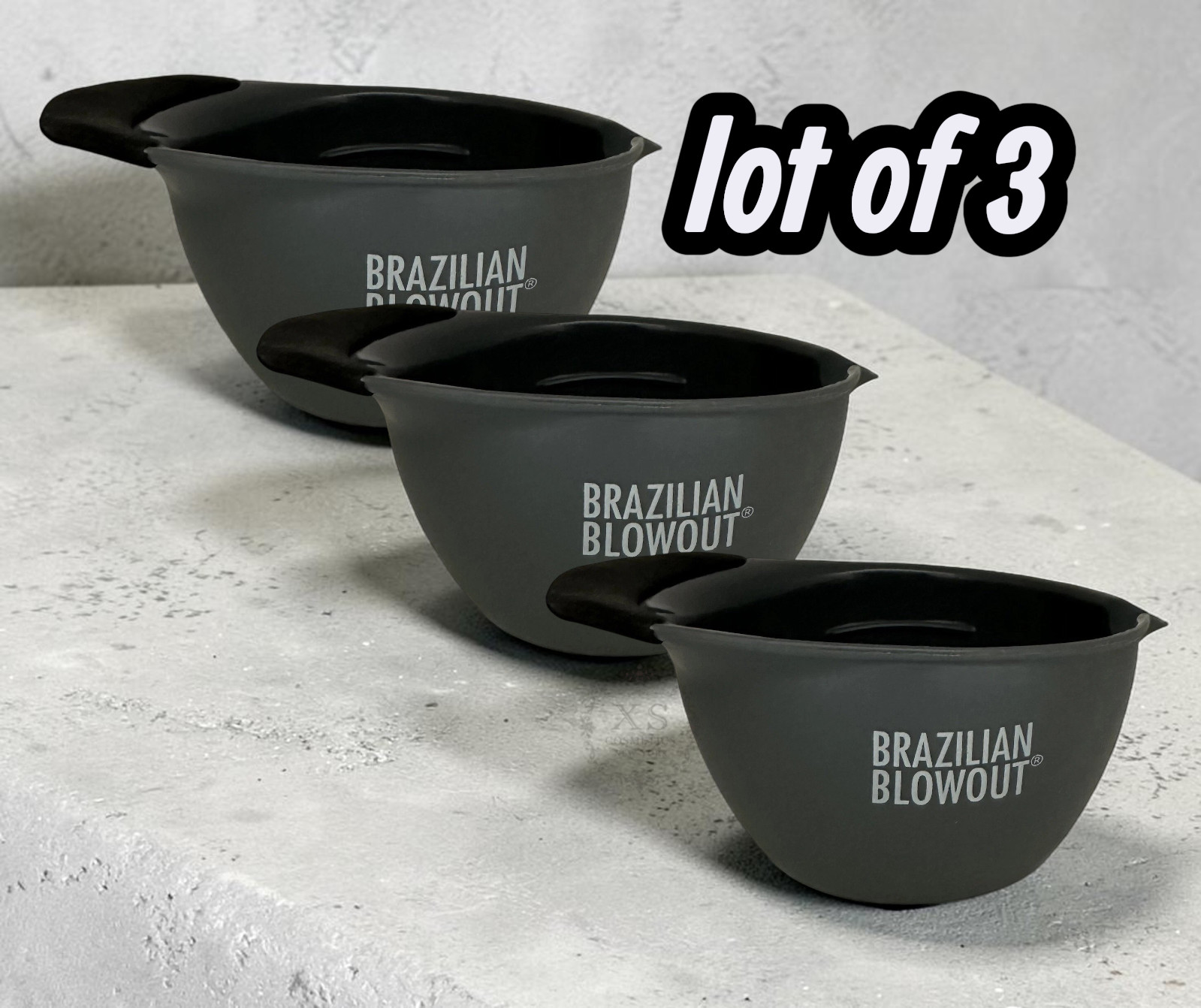 Brazilian Blowout Hair Color Bowl Lot of 3