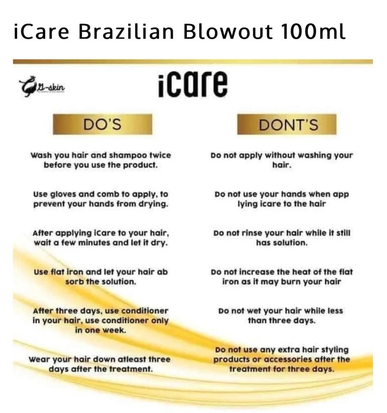 Brazilian blowout Icare 100ml By G-Skin