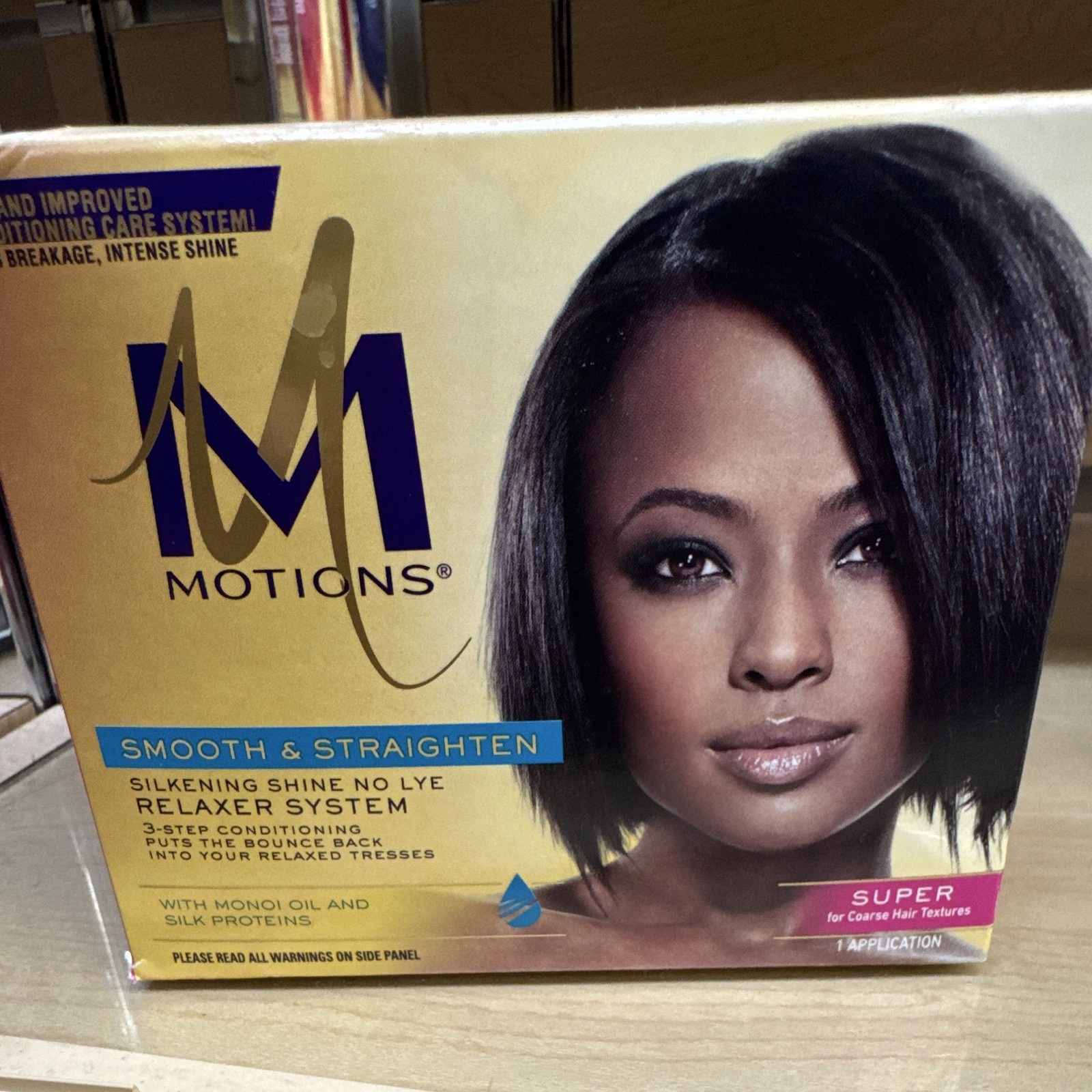 Motions No-Lye Relaxer Super Smooth & Straighten Silkening Shine Monoi Silk