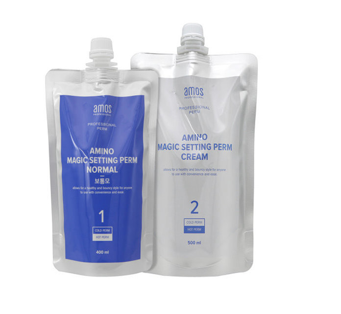 amos Professional AMINO Setting Perm Cream NORMAL (Damaged hair ) 400ml+500ml