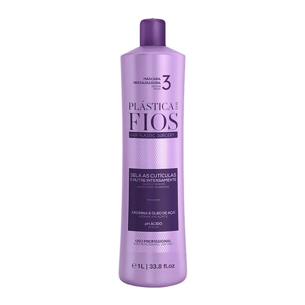 Cadiveu Plastica dos Fios 3x1L Kit – Professional Brazilian Keratin 33.8oz Each