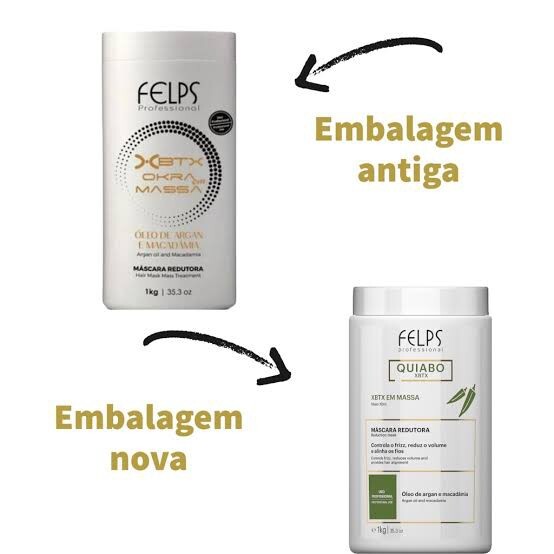Felps Okra Xbtx Reducing Mask/Controls Frizz, Reduces Volume and Aligns Hair
