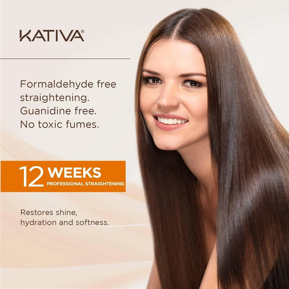 Kativa Brazilian Straightening Kit 12 Weeks Home Use Professional Keratin