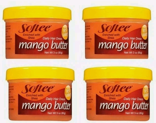 ( Lot 2 ) Softee Enriched w/ Shea Mango Butter Hair & Scalp Treatment 3oz Ea New