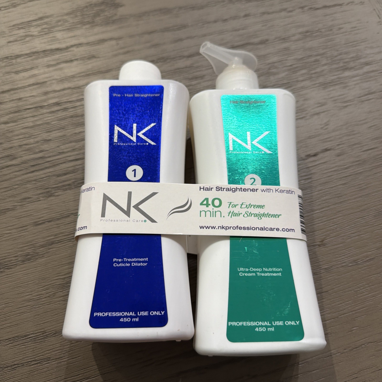 NK Professional Care Hair Straightener. Hair Surgery with Keratin. 15oz Pack
