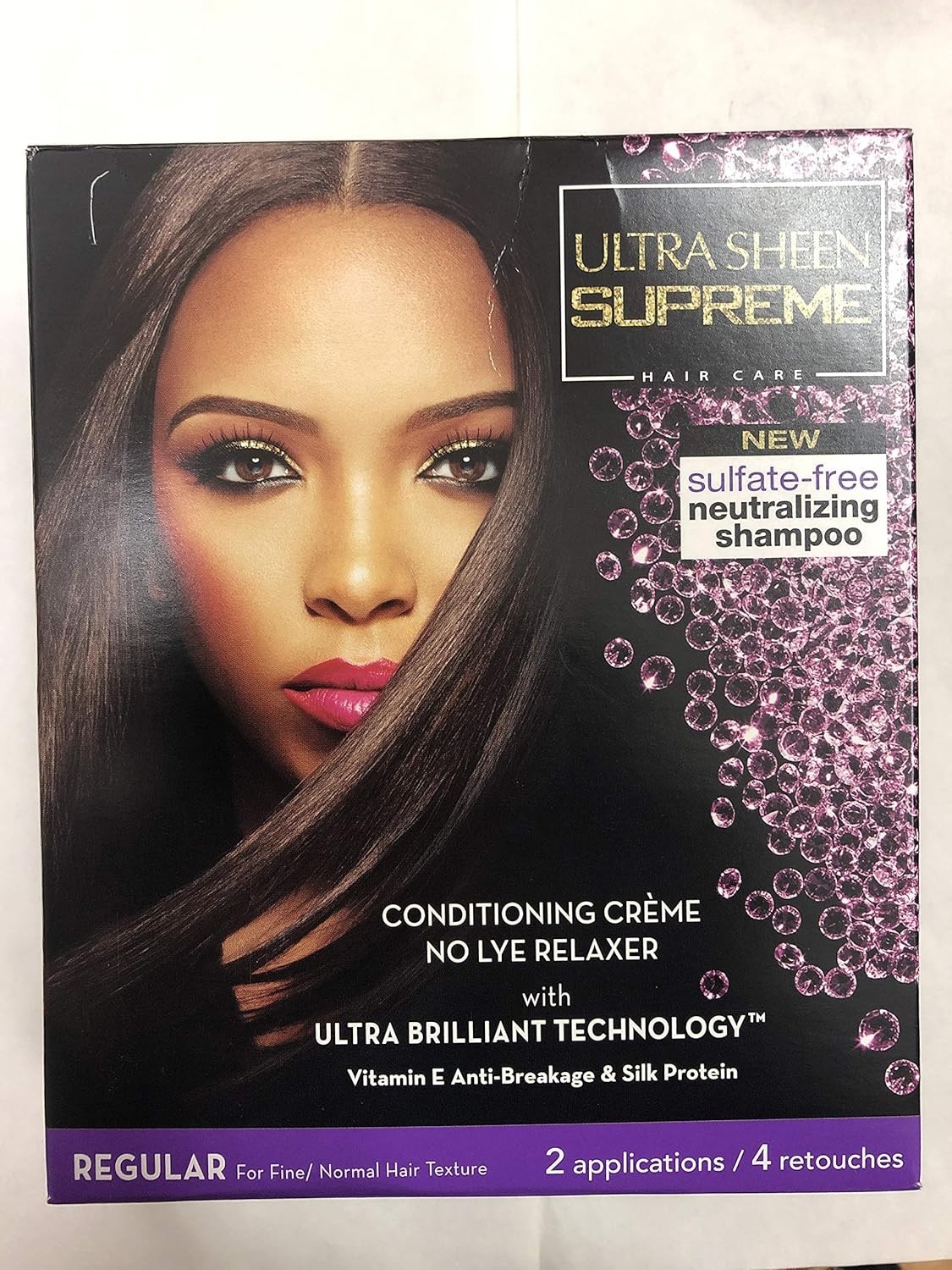 Ultra Sheen Supreme No Lye Relaxer 2 Applications & 4 Retouches Regular