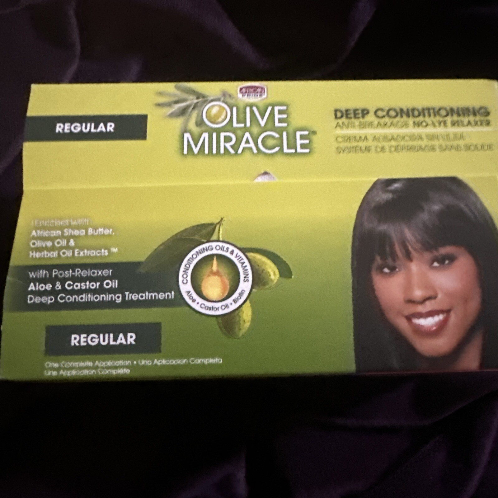 AP Olive Miracle Reg. Deep Conditioning Anti-Breakage No-Lye Relaxer Lot Of 2