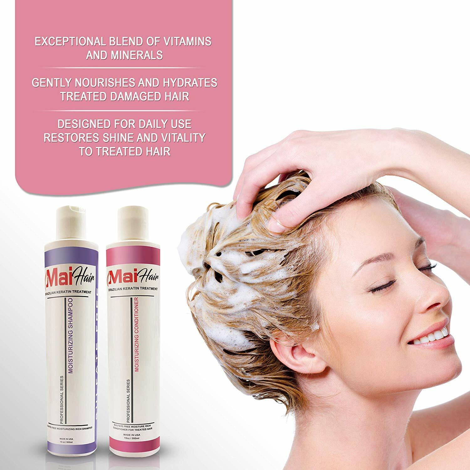MAI HAIR Brazilian Keratin Hair Treatment Kit 32oz./1000ml. PROVEN FORMULA