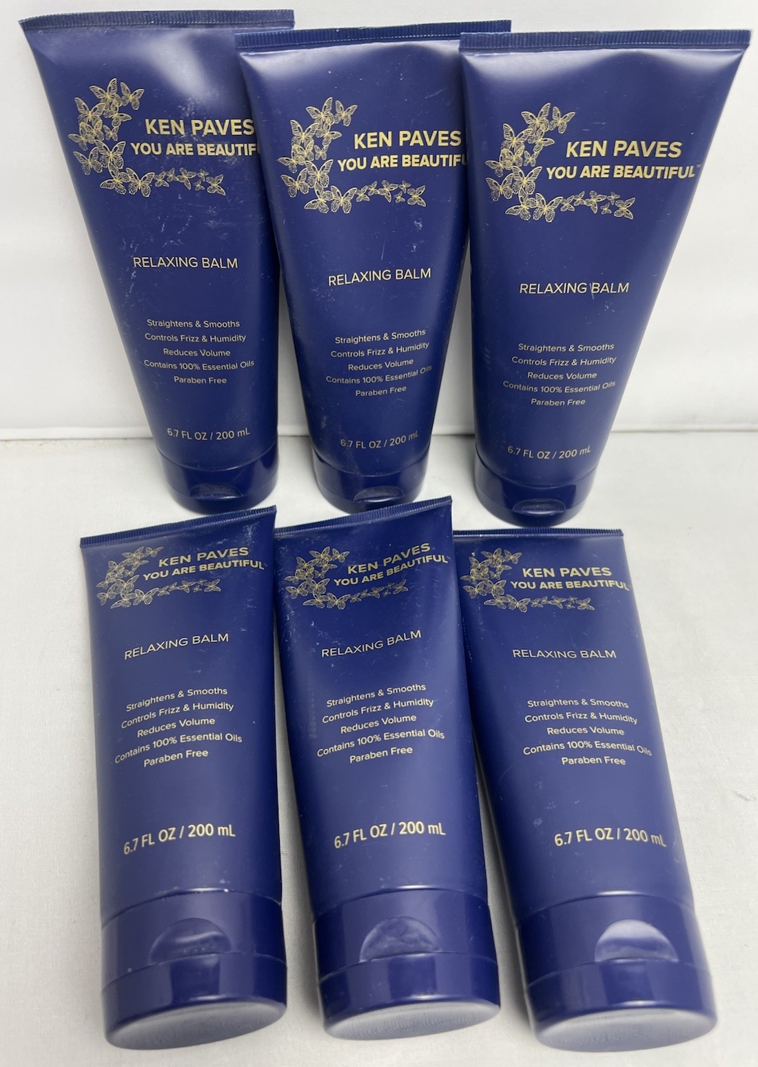 LOT OF 6X KEN PAVES YOU ARE BEAUTIFUL RELAXING BALM, 6.7 FL OZ Each.