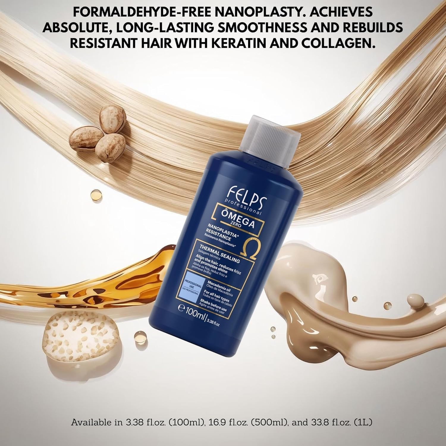 Felps Professional Omega Zero Resistance Nanoplastia Treatment, Zero 3.38 fl.oz