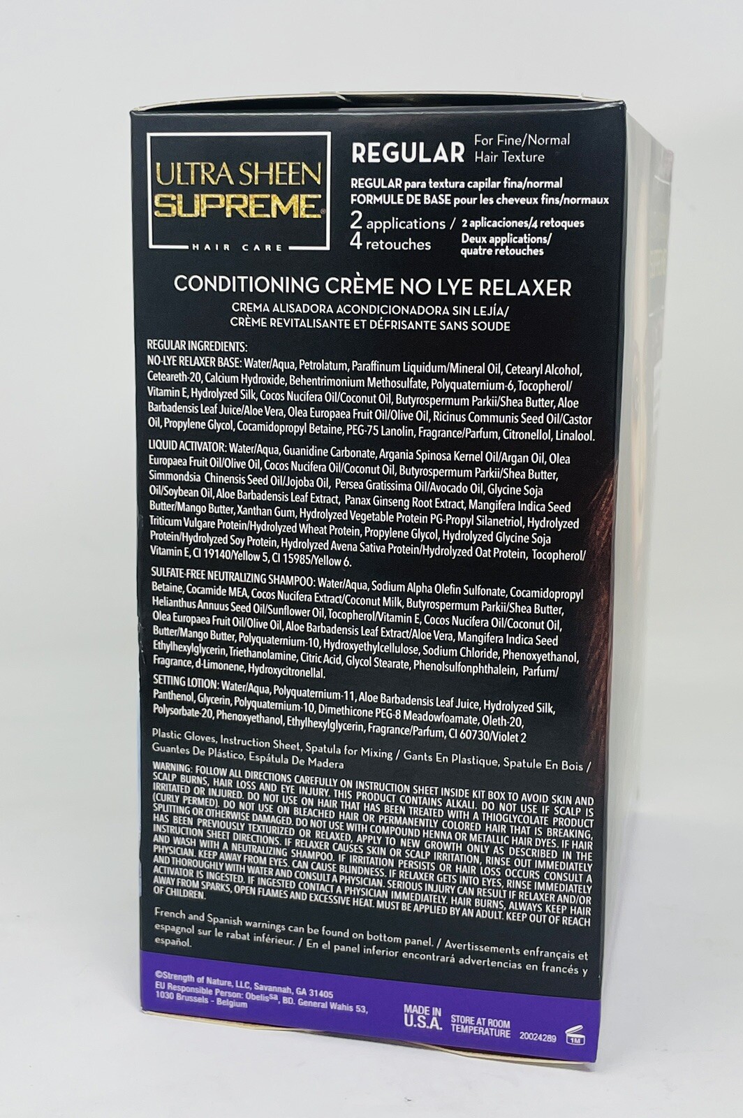 Ultra Sheen Supreme Conditioning Creme No Lye Relaxer with Ultra Brilliant…