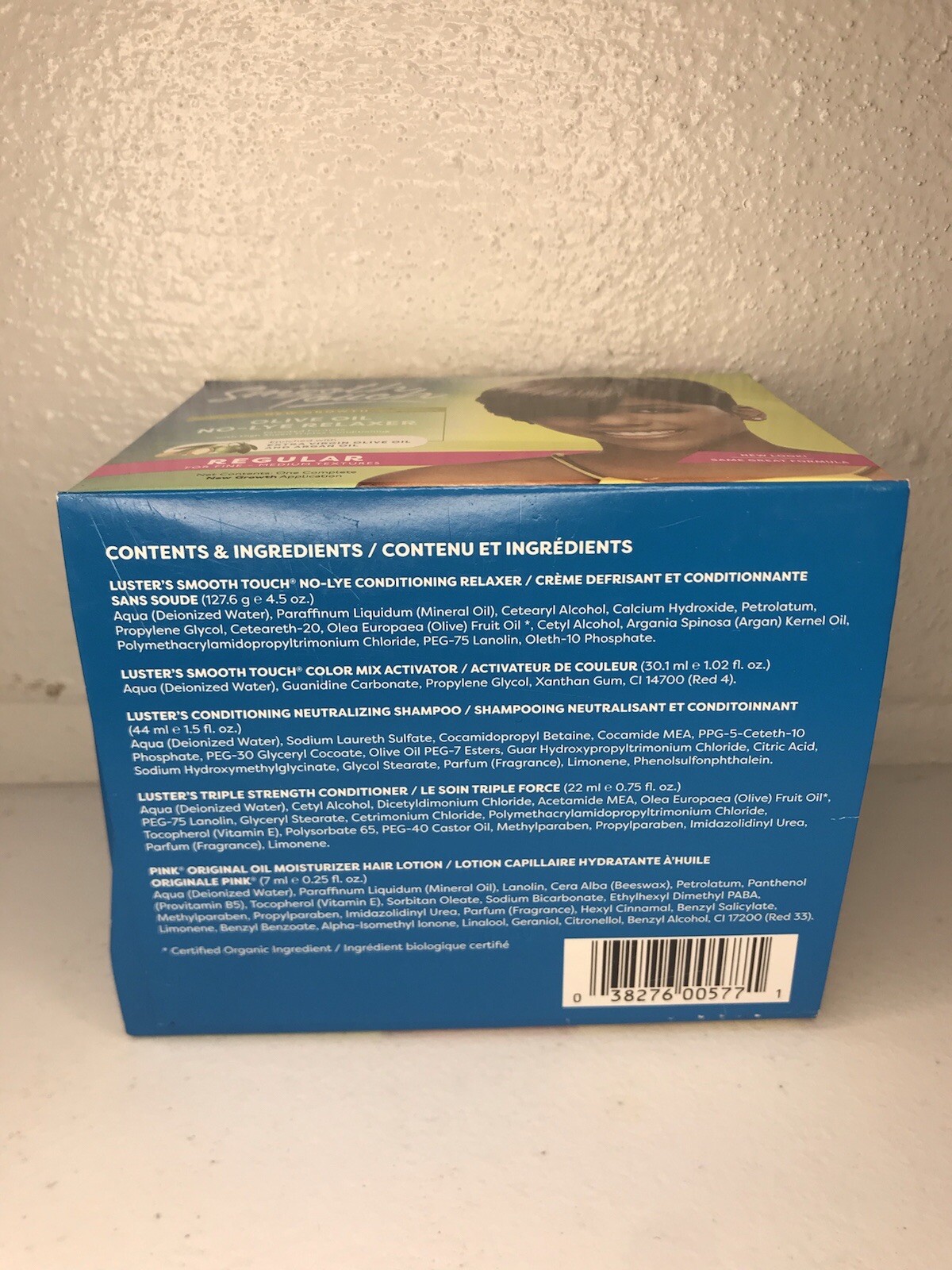 Luster’s Pink Smooth Touch Extra Virgin Olive Oil No-Lye Relaxer High Sheen 853