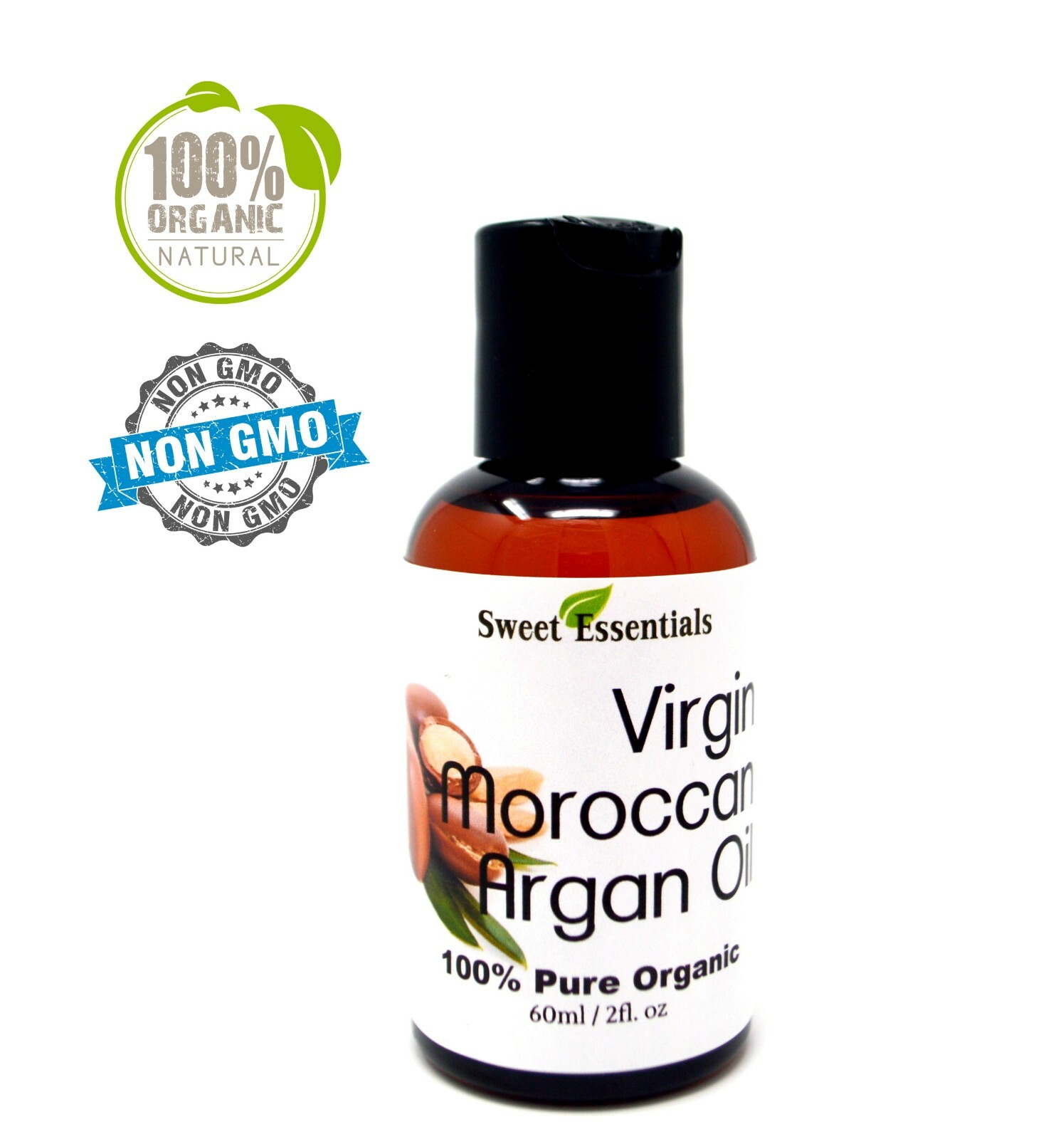 Organic Unrefined Moroccan Argan Oil | 2oz | Imported From Morocco | 100% Pure