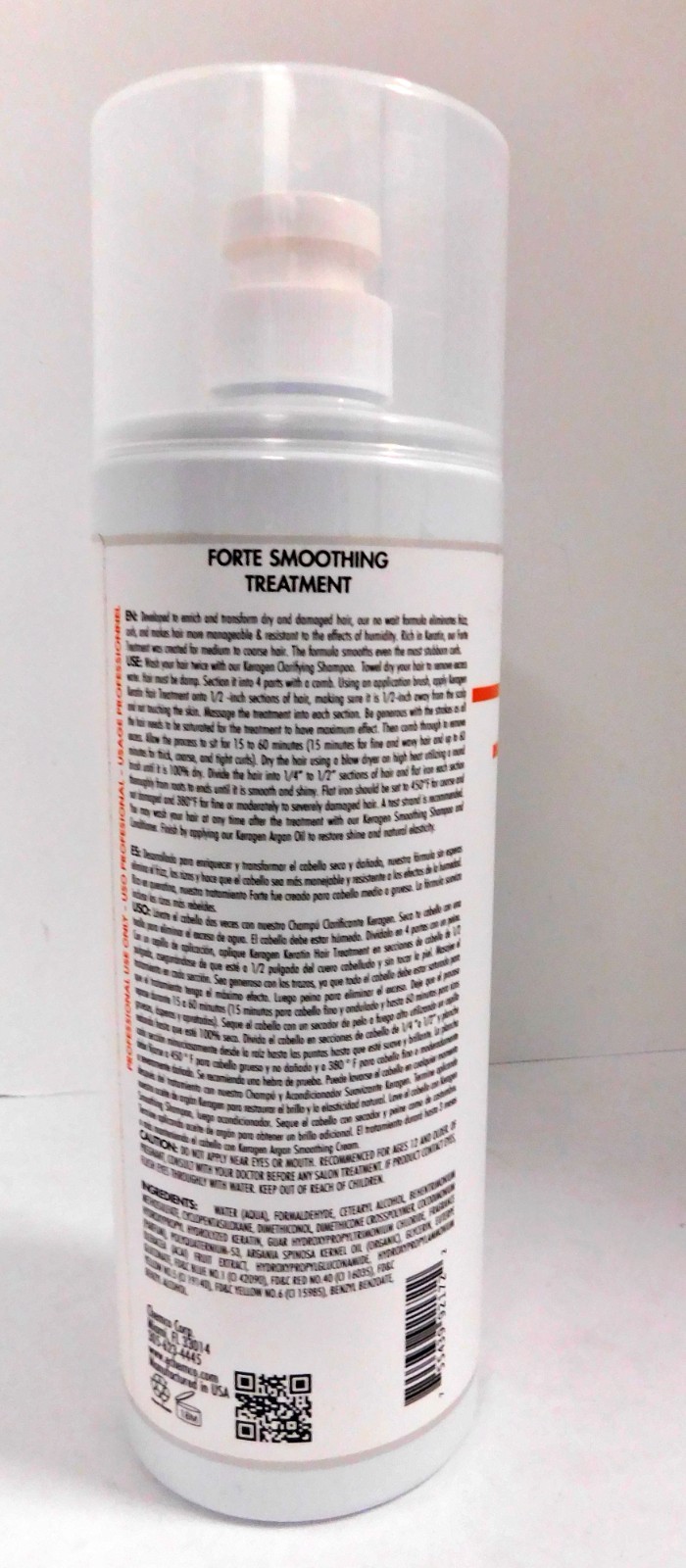 Keragen Smooth Forte Hair Smoothing/Keratin Lacioxin Treatment – 32oz
