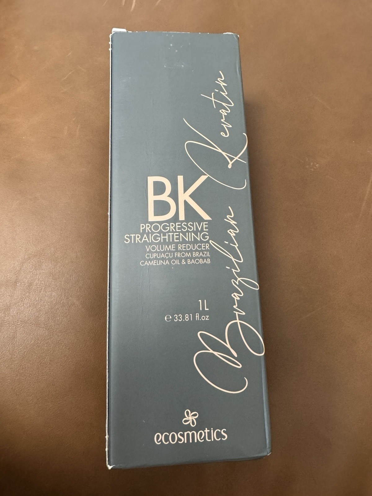 Ecosmetics Brazilian Keratin Progressive Straightening 33.8oz/1L NEW No Pump