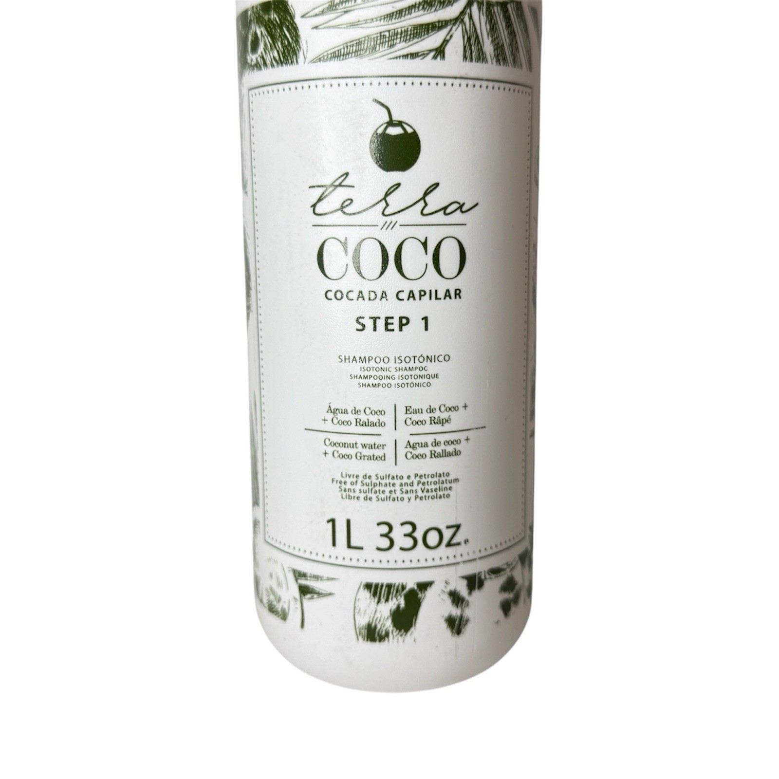Ybera Terra Coco Isotonic Shampoo 1L 33 oz STEP 1