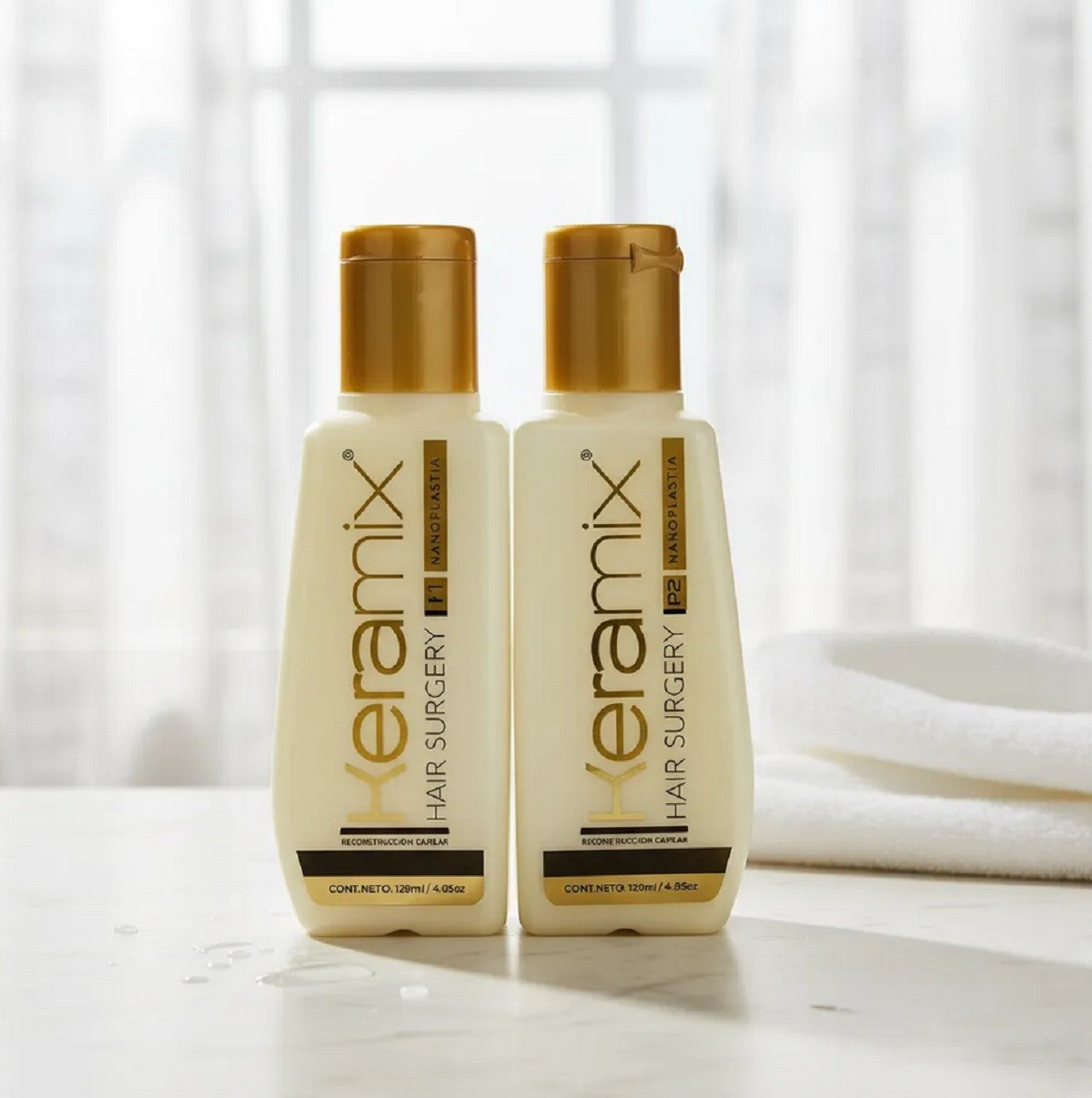 Keramix Hair Surgery Nanoplastia 120ml. Formol-free hair reconstruction.