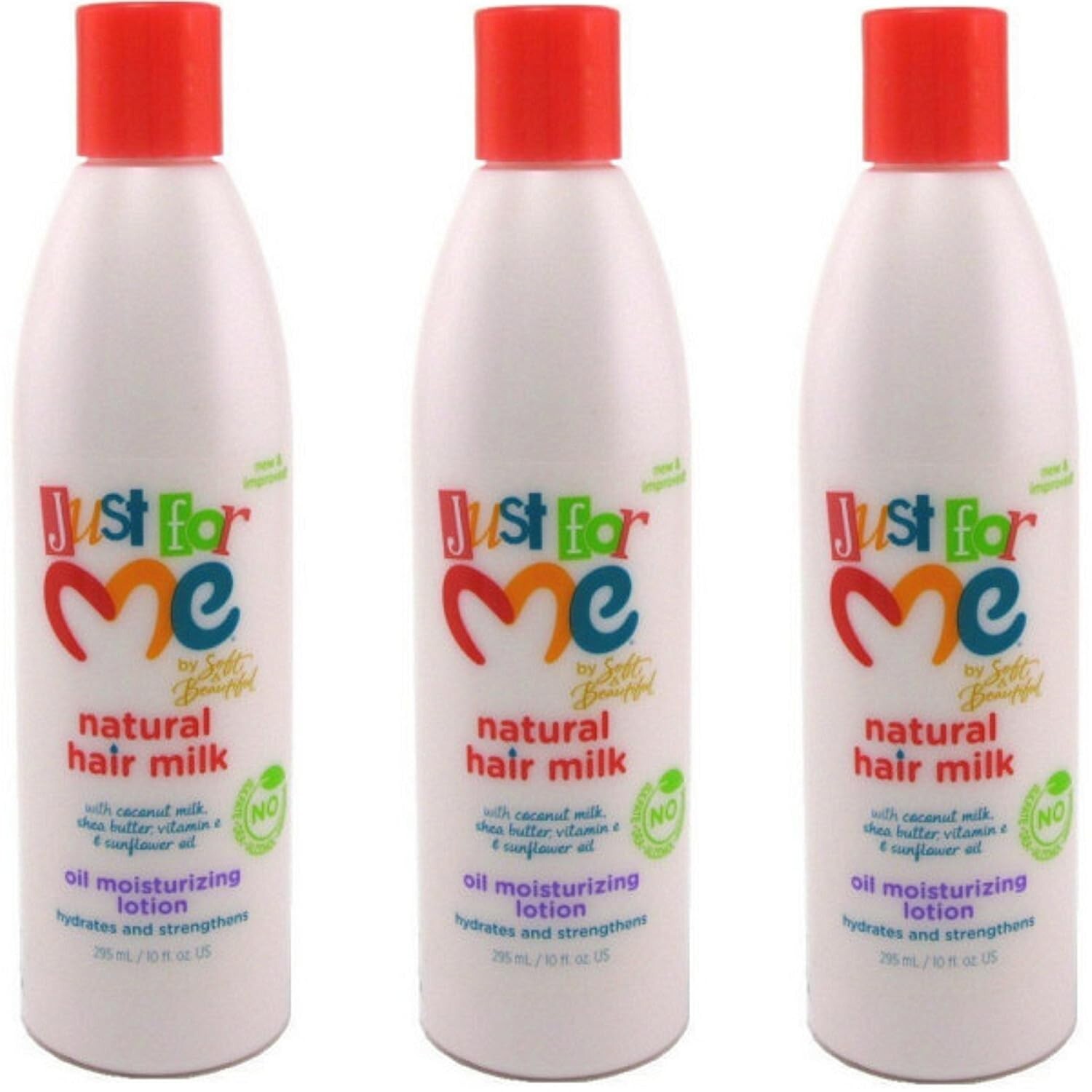 Just For Me Natural Hair Milk Oil Moisturizing Lotion 10fl.oz – Pack of 3