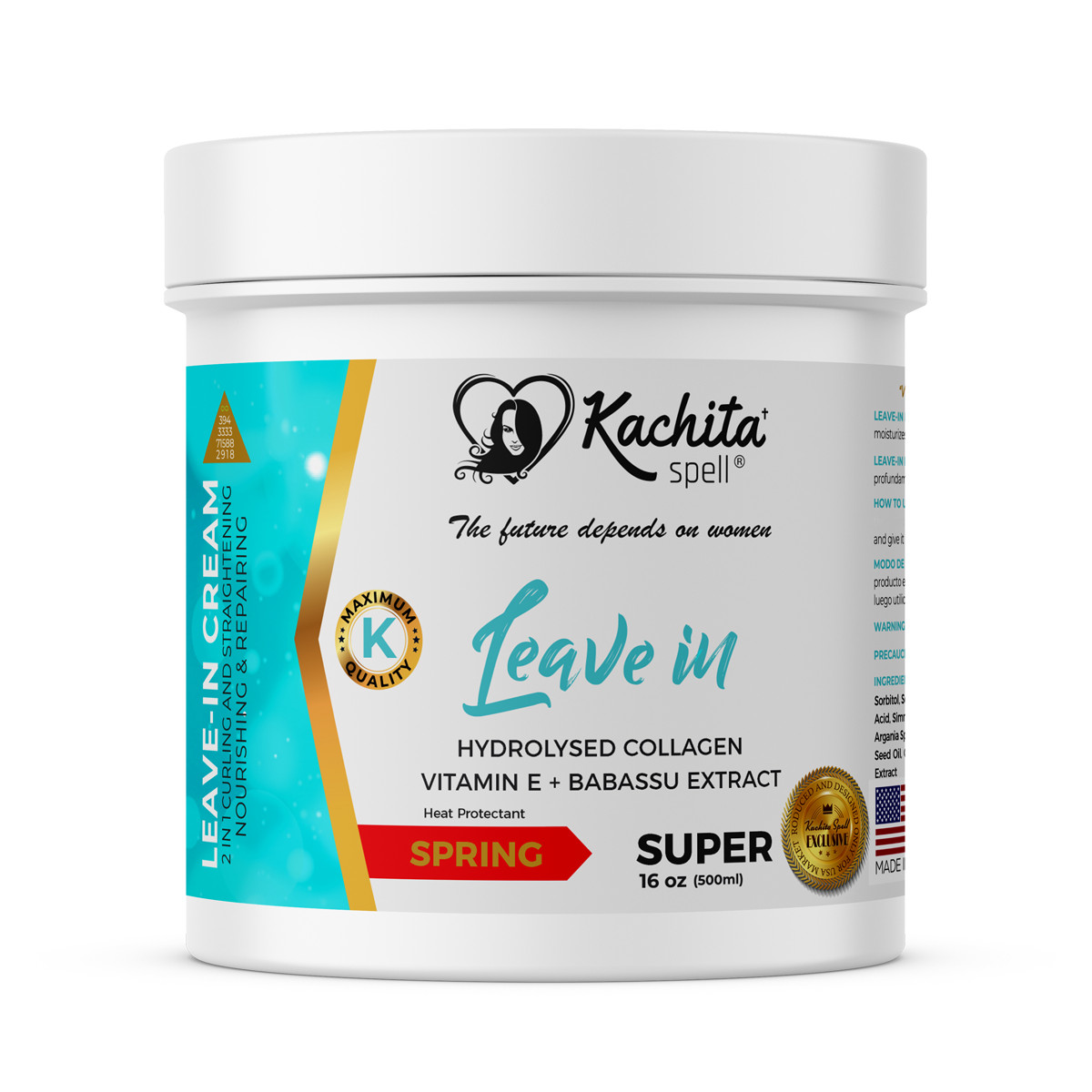 Leave-In Conditioner Cream Kachita Spell – Hydrolyzed Keratin, Collagen Protein